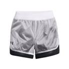 Women's Under Armour UA Woven Layered Shorts in White - 4-6 Regular