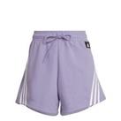 Women's adidas Future Icons 3-Stripes Relaxed Fit Shorts in Purple - 12-14 Regular
