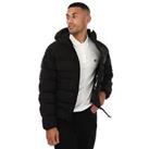 Men's C.P. Company Eco - Chrome R Down Full Zip Hooded Jacket in Black - L Regular