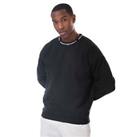 Men's DKNY Kisco Relaxed Fit Cotton Blend Pullover Sweatshirt in Black - 2XL Regular