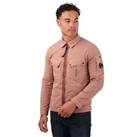 Men's Overshirt Jacket C.P. Company Flatt Nylon Lens Full Zip in Pink - M Regular