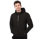 Men's Coat Emporio Armani EA7 Premium Shield Down Hooded Jacket in Black - S Regular