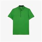 Men's T-Shirt Lacoste SPORT Jersey Golf Short Sleeve Polo Shirt in Green - S Regular