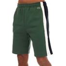 Men's Shorts Lacoste Brushed Fleece Colourblock Regular Fit in Green - M Regular
