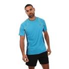 Men's T-Shirt Lacoste Tennis Regular Fit Short Sleeve in Blue - L Regular