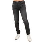 Men's Jeans Diesel D-Luster Slim Fit Button Fly in Black - 30R Regular
