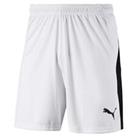 Men's Shorts Puma Liga Training Attire Activewear in White - L Regular