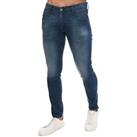 Men's Replay Anbass Slim Fit Jeans in Blue - 38L Regular