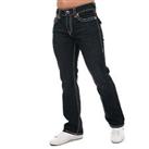 Men's Jeans True Religion Billy DBL Raised Super T Flap Denim in Blue - 30R Regular