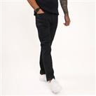 Men's Jeans Firetrap Rom Straight Leg Zip Fly Denim in Black - 38R Regular