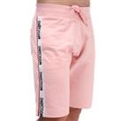 Men's Shorts Moschino Tape Regular Fit Cotton Blend Casual in Pink - M Regular
