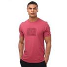 Men's T-Shirt C.P. Company Jersey Label Style Logo Short Sleeve Cotton in Pink - XL Regular