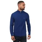 Men's Cardigan Gant Cotton Pique Zipped Relaxed Fit in Blue - 2XL Regular