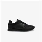 Men's Trainers Lacoste Patner Luxe Lace up Casual Shoes in Black - UK 7.5 Regular