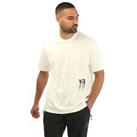 Men's T-Shirt Y-3 Graphic Short Sleeve Loose Fit Cotton in White - XL Regular