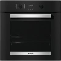 Black 5 Shelf Miele H2455B Active Electric Single Oven