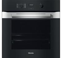 Miele H2860B Built-In Single Fan Oven Obsidian Black Glass & CleanSteel