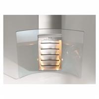 Miele DA289-4 EXT Angled 90cm St/ Steel Chimney Cooker Hood With Curved Glass