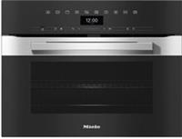 Miele H7440BM Compact Microwave Combination Oven - Clean Steel