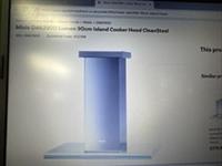 Miele DA6290D Lumen 90cm Island Cooker Hood CleanSteel