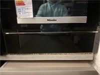 Miele 14 Cm High Gourmet Warming Drawer Without Handle ESW 7010 Obsidian Black
