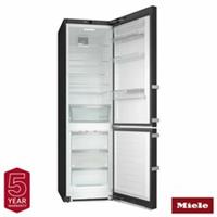 Miele KFN 4795 AD Fridge Freezer, A Rated in Black Steel