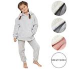 Dreamscene Kids Sherpa Flannel Fleece Pyjama Set Boys Girls Hooded Childrens PJs - 4-7 years Regular