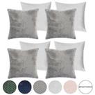 Cushion Covers Waffle Fleece 2/4 Pack Soft Filler Decor 18" x 18 Inserts Inner