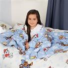 Paw Patrol Kids Weighted Blanket Throw Over Bed Sensory Sleep Therapy Child Blue