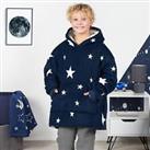Star Hoodie Blanket Oversized Kids Jumper Sherpa Fleece Big Sweatshirt Soft Warm