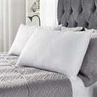 Waffle Embossed 2/4 Pillows Hotel Quality Filled Plump Bounce Back Microfibre