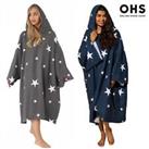Star Poncho Towel Hooded Oversized Swimming Adult Dry Changing Robe Beach Bath