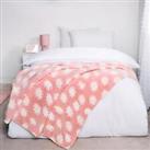 Daisy Throw Over Bed Blanket Ultra Soft Plush Fleece Sofa Bedspread Floral Warm