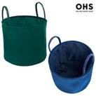 Velvet Storage Basket Hamper Clothes Toys Organiser Fabric Washing Bag Handles