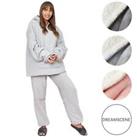 Dreamscene Sherpa Fleece Pyjama Set Adult Women Men Warm Sleepwear PJs Nightwear - Medium - 10-12UK Regular