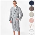 Brentfords Mens 100% Cotton Bath Robe Terry Towel Luxury Dressing Gown Unisex - One Size Fits All - 