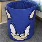 Sonic Storage Tub Basket Space Saving Kids Organiser Foldable Compact Bag Blue