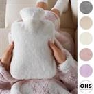 Hot Water Bottle Warmer Soft Fleece 2L Rubber Fluffy Rubber Luxury with Cover