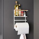 Kitchen Shelf Door Pantry Tidy Organiser Spice Jar Rack Stand Paper Towel Holder