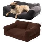 Dog Bed Sofa Cat Washable Super Soft Fur Fleece Warm Pet Puppy Medium Cushion
