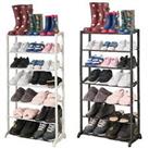 OHS 7 Tier Shoe Rack Stand Storage Compact Space Organiser Shelf Metal 21 Pairs