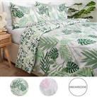 Dreamscene Tropical Palm Leaf Duvet Cover with Pillowcase Reversible Bedding Set
