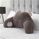 Teddy Fleece Bed Reading Cushion Pillow Arms Lumbar Kids Chair Support Gaming
