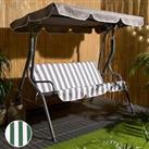 3 Seater Swing Bench Garden Furniture Set Outdoor Canopy Patio Sofa Seat Hammock