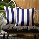 Garden Cushion Cover Filled Stripe Insert Plump Outdoor Water Resistant Sofa Pad