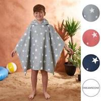 Dreamscene Star Kids Hooded Poncho Towel Childrens Beach Swimming Changing Robe