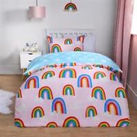 Rainbows Duvet Cover Bedding Set Reversible with Pillowcase Kids Junior Single