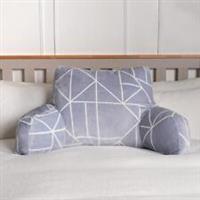 Geometric Reading Cushion Bed Chair Gaming Lumbar Support Plump Filled Pillow