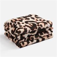 Ultra Soft Throw Bed Blanket Leopard Fleece Plush Sofa Bedspread Warm Travel