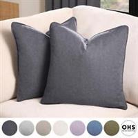 Woven Cushion Covers Sofa Chair Filled Pads Plump Pack of 2/4 Living Room Set